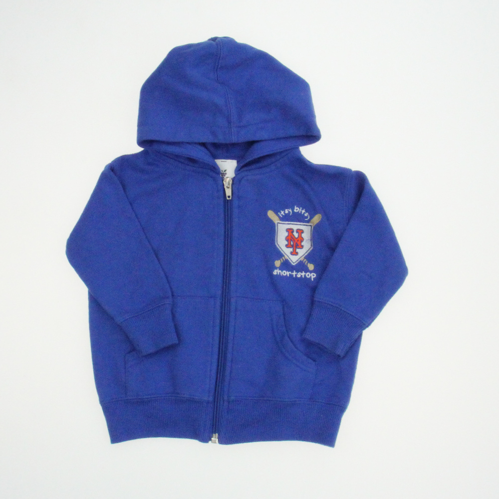 Soft As A Grape Unisex Blue Hoodie size: 12 Months